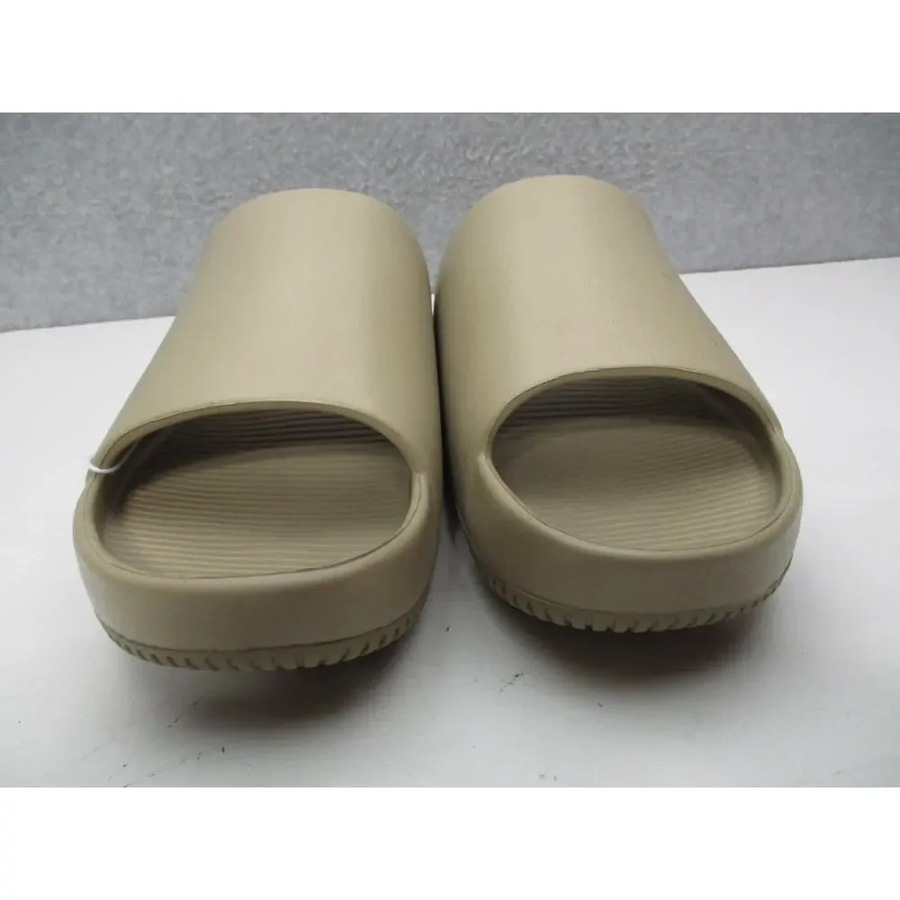 Nike Calm Slide Sandals Womens Sz 11 Mens Sz 10 Khaki Tan/Beige Slides